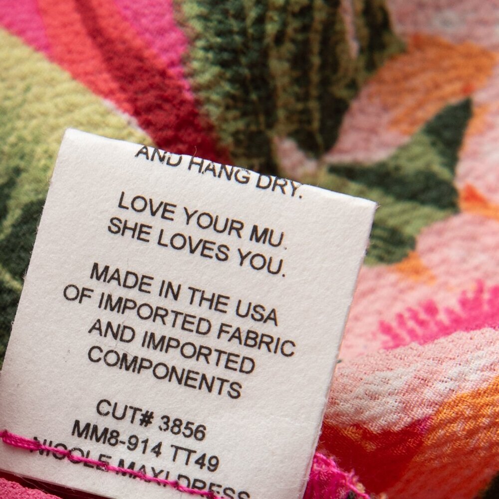 Show Me Your Mumu Nicole Dress Floral Maxi Sleeveless Tropical Criss Cross Back - Picture 4 of 7